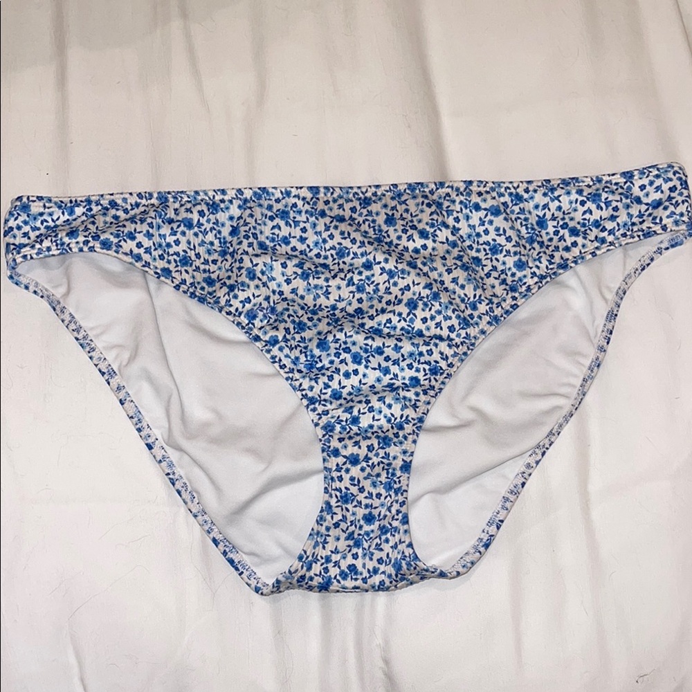 Hollister Blue and White Swimwear